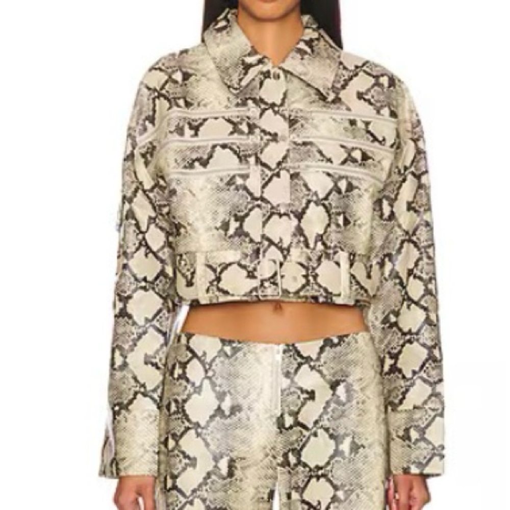 BY.DYLN Xaavier Jacket in Snake Print